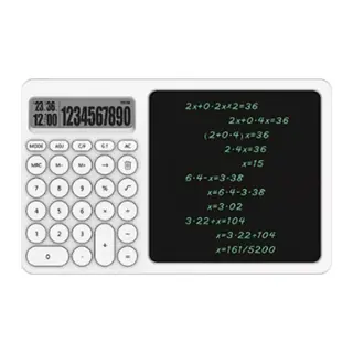 Çok Amaçlı Digital Hesap Makinesi Lcd Ekran Yazma Tableti Ofis Okul İçin Silinebilir El Yazısı Not Defteri