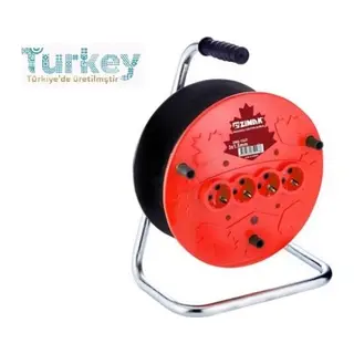 Extra 4lü Elektrik Seyyar Makaralı Uzatma Kablo 20 Metre Taşınabilir
