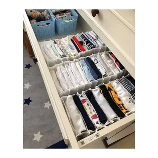 8 Bölmeli Dolap ve Çekmece Içi Düzenleyici Akordiyon Organizer L-00517 (6 Adet)