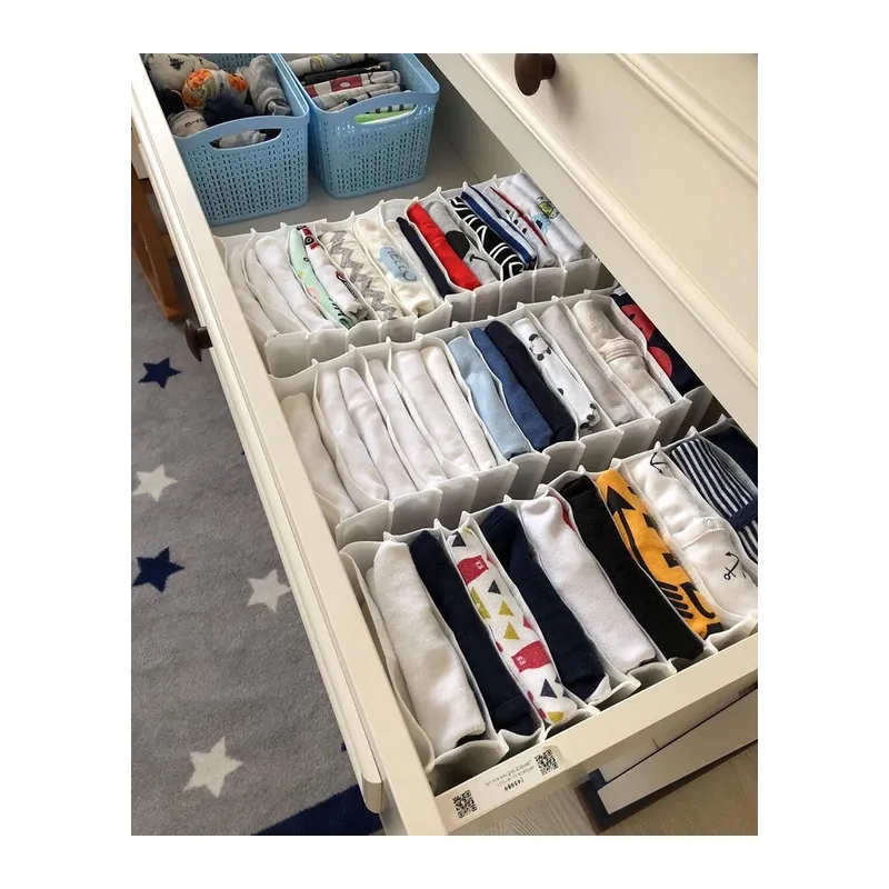 8 Bölmeli Dolap ve Çekmece Içi Düzenleyici Akordiyon Organizer L-00517 (6 Adet)