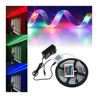5 Metre Rgb Şerit Led Seti-iç ve Dış Mekan Silikonlu-tak Çalıştır