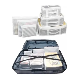 Bavul İçi Organizer Seti - Yatak Odası Organizer Set - Makyaj Organizer Mini Hurçlar (6 Parça)