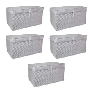 Çok Amaçlı Düzenleyici Kutu Organizer Cırt Cırtlı Hurç Mega Plus Boy 40cm X 30cm X 70cm (5 Adet)