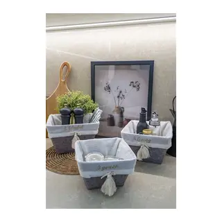 Çok Amaçlı Saklama Organizer Kutu Kare Keçe Sepet (3 Boy)