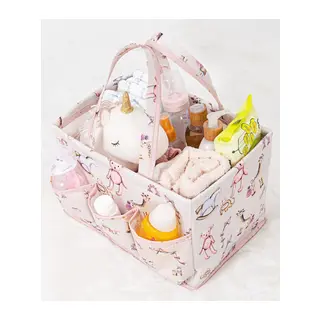 Baby Kullanımı Kolay Desenli Taşınabilir Bakım Çantası (pembe)