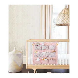 Baby 9 Cepli Bağlamalı Beşik Kenarı Düzenleyici (pembe)