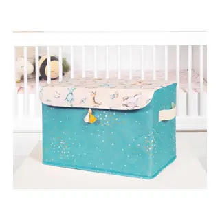 Baby Püsküllü Kapaklı Kutu Düzenleyici Çok Amaçlı Organizer Kutu Maxi Boy (yeşil) 04232