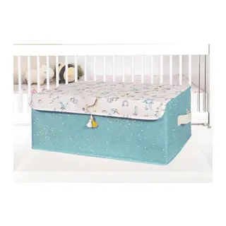 Baby Püsküllü Kapaklı Kutu Düzenleyici Çok Amaçlı Organizer Kutu Baza Boy (yeşil) -04249