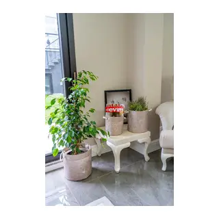 Kulplu Yuvarlak Düzenleyici Çok Amaçlı Kolay Taşınabilen Organizer Keçe Sepet (maxi) 03655