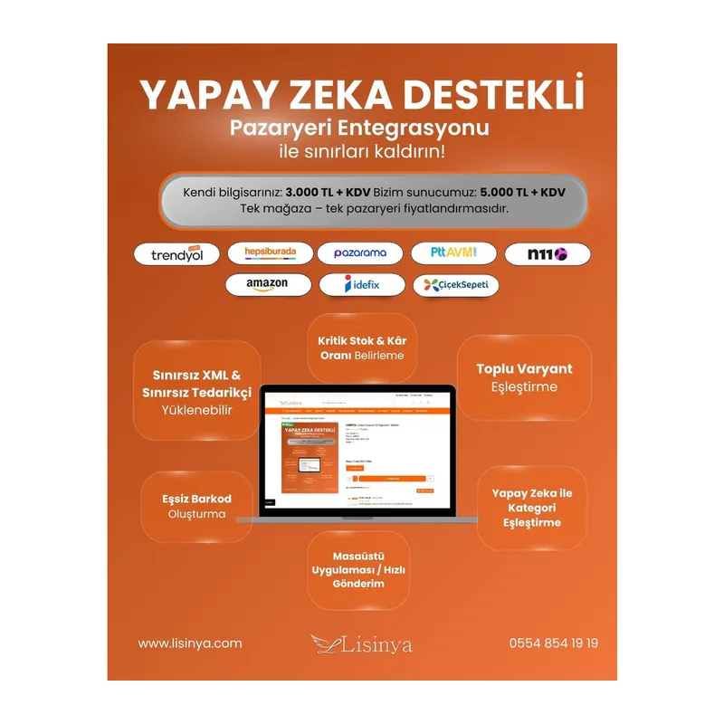Pazaryeri Entegrasyon Sistemi - Bizim sunucuya Farkı