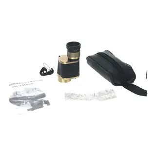 6x24 Baıgısh, Askeri Tarzi Pirinç Ve Deri Kaplamalı, Deri çantalı Monocular Dürbün Sarı