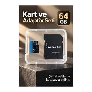 Micro SD Hafıza Kartı Şeffaf Saklama Kutulu