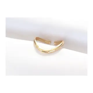 Yassı Gold Renk Ayarlanabilir Yüzük