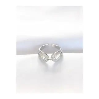 Zirkon Taşlı Silver Renk Ayarlanabilir Yüzük