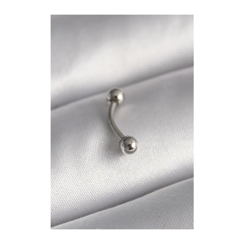 316L Çelik Gümüş Renk Topçuk Model Piercing