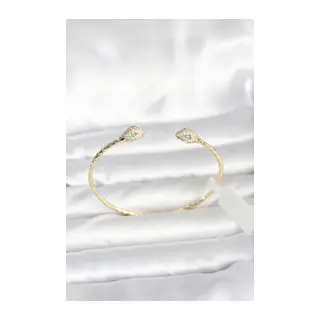 Pirinç Gold Renk Yılan Model Bileklik