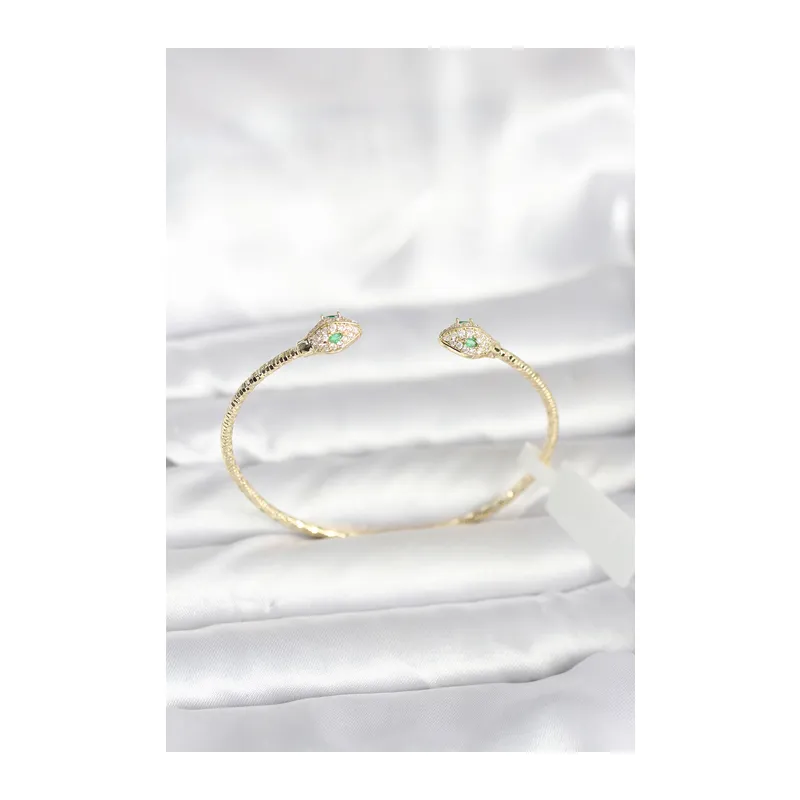 Pirinç Gold Renk Yılan Model Bileklik