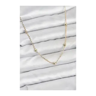 CM Gold Renk Top Zincirli Kadın Kolye