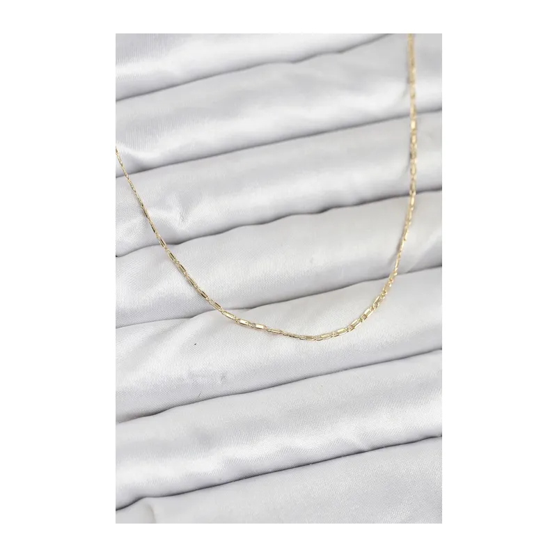 CM 14K Gold Renk Kesme Model 60 cm Kadın Kolye