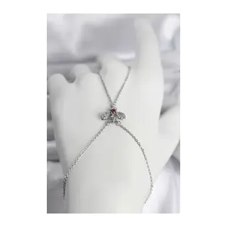 Pirinç Gümüş Renk Sinek Model Kadın Şahmeran