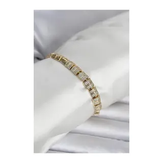 Xuping Zirkon Taşlı Gold Renk Kadın Bileklik
