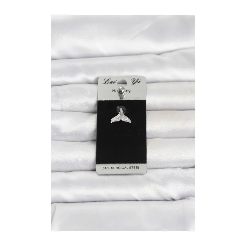 316L Cerrahi Çelik Dolphin Kuyruk Model Göbek Piercing
