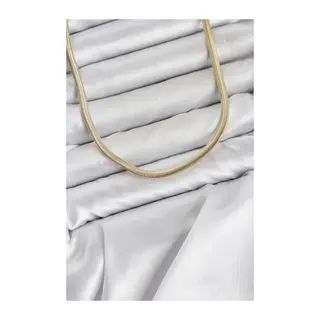 CM Yassı Yılan Zincir Model 60 cm Kadın Kolye