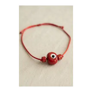 Handmade Bohem Kırmızı Nazar Kolye