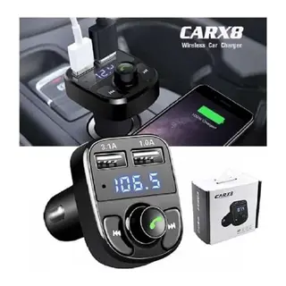 CARX8 Digital Ekran Bluetooth Araç Kiti MP3 FM Transmitter
