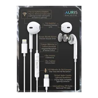 ARS-BT007 Lightning Konektörlü Bluetooth Pop-Up Kulak İçi Kulaklık