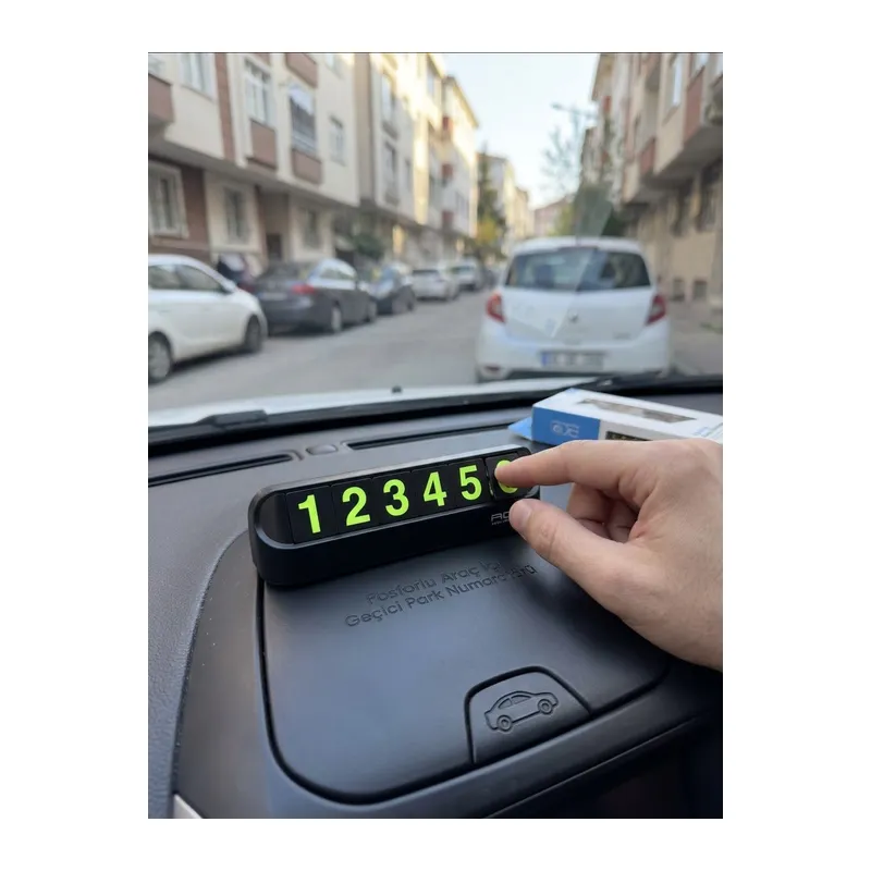Auris Torpido Üstü Mıknatıslı Fosforlu Araç İçi Numaratör