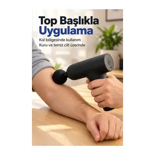 Şarjlı Masaj Aleti Altı Toplu Başlık ve Değiştirilebilir Uçlar