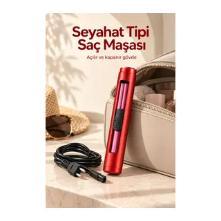 Bukle ve Düzleştirme Özellikli Seyahat Tipi Kablolu Saç Maşası