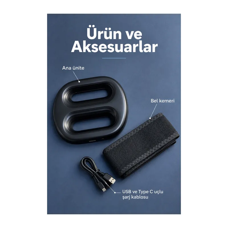 Sabit Frekans ve Otomatik Modlu Isıtmalı Masaj Aleti