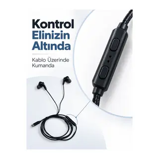 Müzik ve Sesli Görüşmeler İçin Type C Mikrofonlu Kulaklık