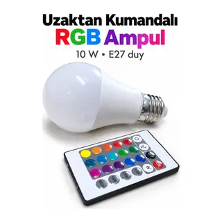 Uzaktan Kumandalı RGB LED Ampul