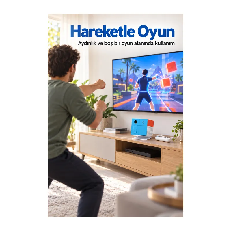 Kameralı Oyun Konsolu Kumandalı ve Standlı Tasarım