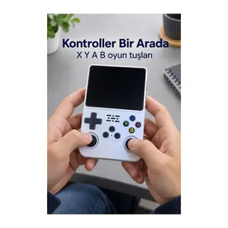 3,5 İnç Ekranlı Çift Joystickli Taşınabilir Oyun Konsolu