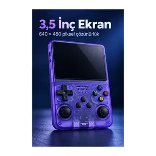 3,5 İnç IPS Ekranlı Taşınabilir El Oyun Konsolu