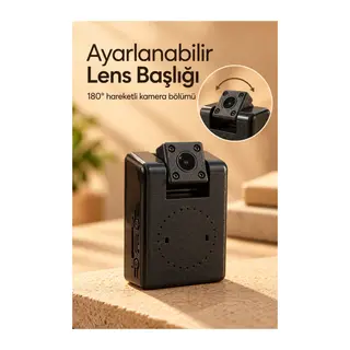 Hareket Algılayan WiFi Güvenlik Kamerası Ayarlanabilir Başlıklı