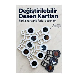 USB Projeksiyon Lambası Değiştirilebilir Desen Kartlı Roket Tasarımlı (Kopya)