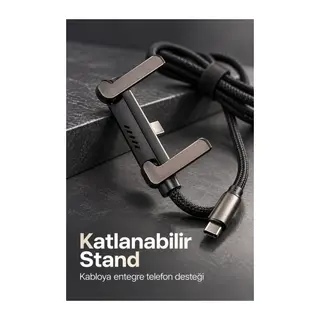 Type C Şarj Kablosu Çinko Alaşım Gövdeli