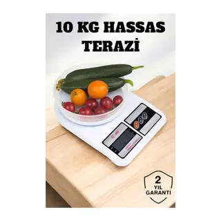 Kompakt Tasarım ve Tek Tuşla Sıfırlama Özelliğiyle Kullanımı Kolay Mutfak Tartısı