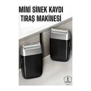 Tıraş Makinesi Mini Sinek Kaydı Şarjlı Taşınabilir Paslanmaz Çelik