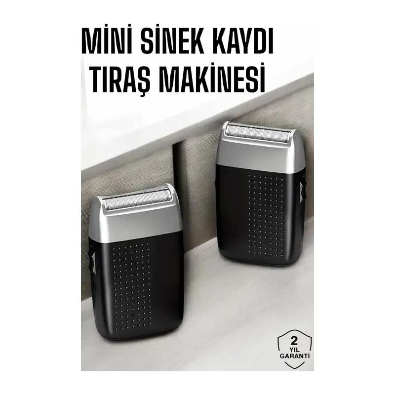 Tıraş Makinesi Mini Sinek Kaydı Şarjlı Taşınabilir Paslanmaz Çelik