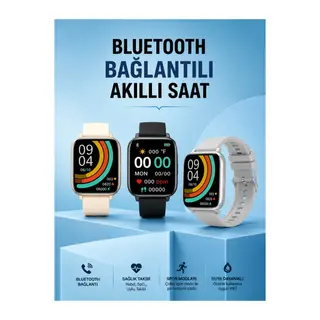 Titreşimli, Sağlık Takipli, Yeni Nesil Akıllı Saat 400mAh Batarya Kapasiteli
