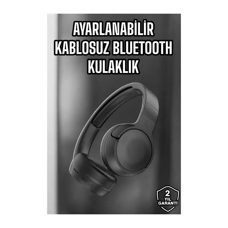 Kulak Üstü Kablosuz Bluetooth Kulaklık Gürültü Önleyici Uzun Şarj Süreli