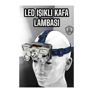 Kafa Lambası Hafif ve Esnek Çift Anahtarlı Far Led Işık