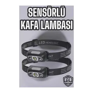 Kafa Lambası Kamp Lambası Led Işık Şarjlı Ayarlanabilir
