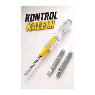 Test Cihazı Kontrol Kalemi Çift Başlıklı Şeffaf Elektrik Testi